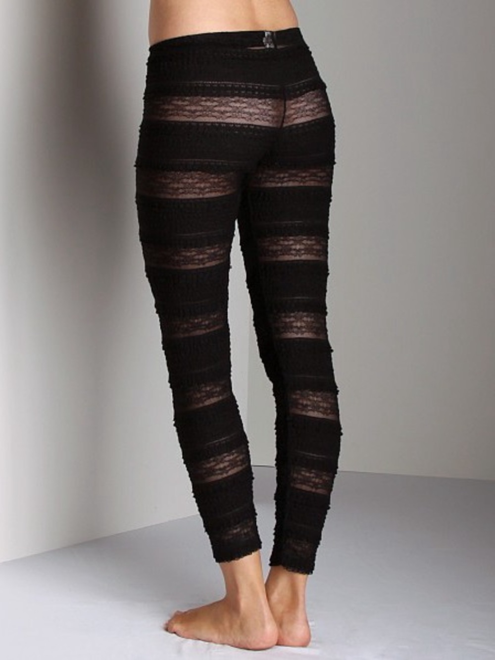 Free People Black Textured Ruffle Leggings - Picture 12 of 13
